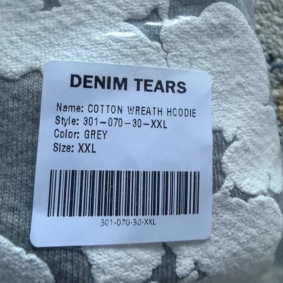 Denim tears the cotton wreath sweatshirt Grey - Picture 4 of 4